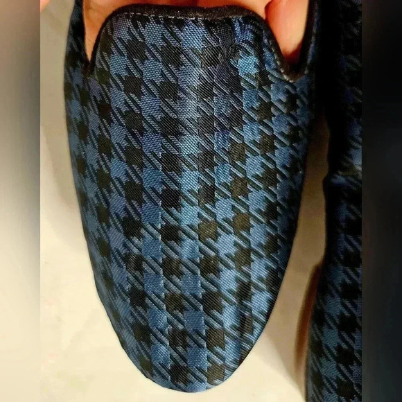 Sam Edelman Navy and Black Houndstooth Loafers - Picture 10 of 10